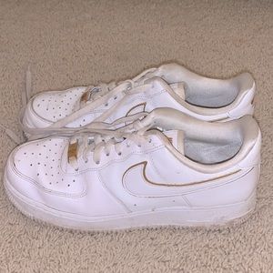 custom gold nike AF1